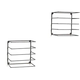 DanDiBo Ambiente Art-Pol 93821 Unsichtbar Schwebend Wandhandtuchhalter Metall Schwarz Modern Design