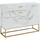 [en.casa] Sideboard Lavangen 75 x 100 x 35 cm Marmoroptik / Weiß