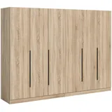 Möbel Boss Drehtürenschrank KOPENHAGEN 240 x 181 x 52 cm Sonoma Eiche