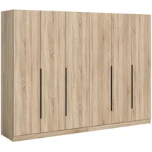 Möbel Boss Drehtürenschrank KOPENHAGEN 240 x 181 x 52 cm Sonoma Eiche