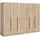 Möbel Boss Drehtürenschrank KOPENHAGEN 240 x 181 x 52 cm Sonoma Eiche