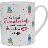 SHEEPWORLD XL-Tasse mit Kaktus "Freundschaft"