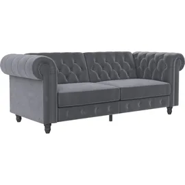 dorel home Schlafcouch Kunstleder 3-Sitzer Grau