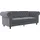 dorel home Schlafcouch Kunstleder 3-Sitzer Grau