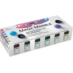 6 KREUL Magic Marble Marmorierfarben farbsortiert 6 x 20,0 ml