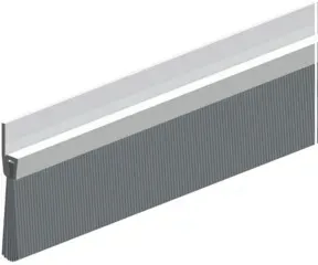 ELLEN Türbodendichtung IBS POG 65 ungebohrt silber, H65 x L1000, BH40