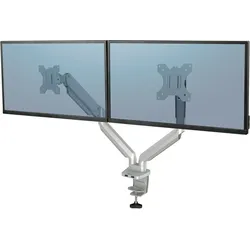 Fellowes Monitorarm Platinum Series 2 Bildschirme Tischklemme silber