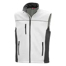 Nitras Softshellweste Motion Tex Light | 4XL | weiß/grau