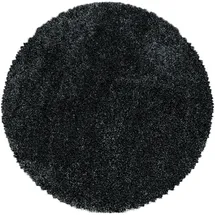 Ayyildiz Teppiche Fluffy 3500 Hochflorteppich Ø 80 cm anthrazit