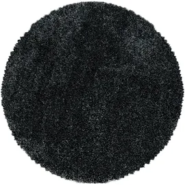 Ayyildiz Teppiche Fluffy 3500 Hochflorteppich Ø 80 cm anthrazit