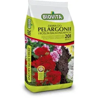 Biovita Pelargonienerde, Blumenerde für Pelargonien 20L - ideale Topferde