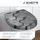 Schütte WC-Sitz »Grey HEXAGONS mit Absenkautomatik und Schnellverschluss