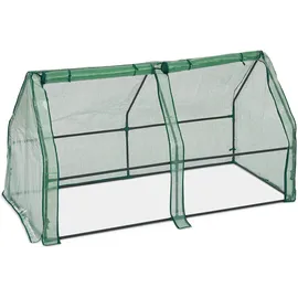 Relaxdays Frühbeet Kunststoff Dunkelgrün PE 90 mm 1,62 m2