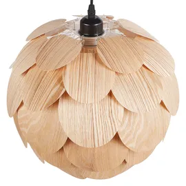 Beliani Bampur 1-flg. 30 cm rund Holz braun