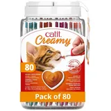Catit Cremiges Nassfutter für Katzen 80 x 10 g
