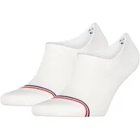 Tommy Hilfiger Füßlinge mit Kontraststreifen im 2er-Pack, Weiss, 43/46