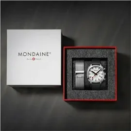 Mondaine Cushion MSL.41410.LBV.SET Edelstahl 41 mm
