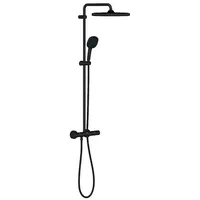 Grohe Tempesta 250 Cube, mit Thermostatbatterie, matte black -