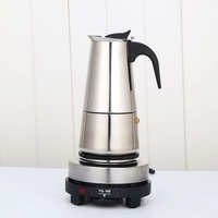 JAYEUW Elektrischer Espressokocher Edelstahl Kaffeekanne Türkischer Kaffee Mokkamaschine (200ml)