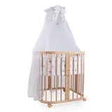 Waldin Babybett Kinderbett 7in1 mit Matratze,
