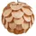 Beliani Bampur 1-flg. 30 cm rund Holz braun