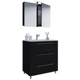 VCM my bath Badmöbel-Set Schubo 914355 schwarz 60,0 x 46,0 x 86,0 cm