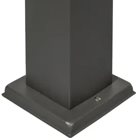 QAZQA Moderne Außen-Pollerleuchte Edelstahl 80 cm IP44 Lieferumfang: E27 LED weiß
