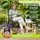 tillvex Gartenstuhl 4er Set 120 x 120 x 120 cm schwarz