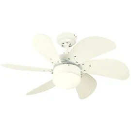 Westinghouse Turbo Swirl 76 cm Deckenventilator weiß mit Licht