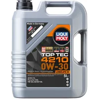 LIQUI MOLY Top Tec 4210 0W-30 | 5 L | Synthesetechnologie Motoröl | Art.-Nr.: 21605, farblos