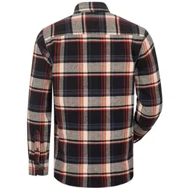 CRAFTLAND Flanellhemd Schwarz / Marine / Beige / Rot XL
