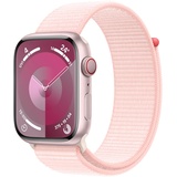 Apple Watch Series 9 GPS + Cellular 45 mm Aluminiumgehäuse rosé, Sport Loop hellrosa One Size