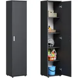 home collective Mehrzweckschrank 40 x 35 x 184 cm Anthrazit
