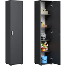 home collective Mehrzweckschrank 40 x 35 x 184 cm Anthrazit