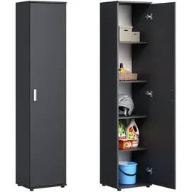 home collective Mehrzweckschrank 40 x 35 x 184 cm Anthrazit