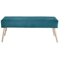 Ankleidebank Schlafzimmer aus Samtvelours Buche Massivholz