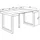 SKRAUT HOME Ausziehbarer Konsolentisch 140x90x73cm weiß