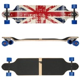 FunTomia Longboard Drop Down Ahornholz Longboard + T-Tool