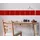 Queence Fliesenaufkleber Unifarben rot 15cm x 15cm 12er Set