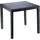 PROGARDEN King Bistrotisch 79 x 79 x 72 cm anthrazit