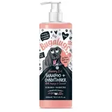 BUGALUGS 2-in-1 Shampoo und Spülung mit Papaya Kokosnuss – Hundeshampoo integriertem Conditioner