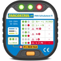 Pancontrol Steckdosen-Prüfer + 30mA FI-Test