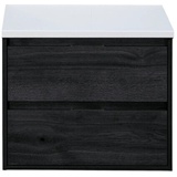 Waschtischunterschrank Sanox Porto Frontfarbe black oak BxHxT 70 x 59 x 50 cm WT