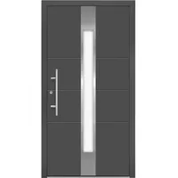 Aluminium-Haustür Moderno M560/P 110 cm x 210 cm Anthrazit Metallic Anschlag L