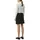 Comma, Minirock Damen Kariert Schwarz/ Silber 44