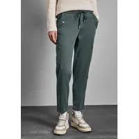 STREET ONE Damen A378679 Cargo Hose, Marshy Green, /