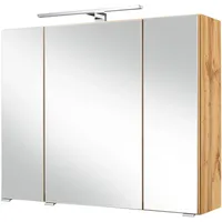 WELLTIME »Malibu«, Breite 80 cm, mit Spiegeltüren und Türendämpfern