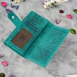 pp paolo peruzzi collection Vintage Geldbörse Damen grün