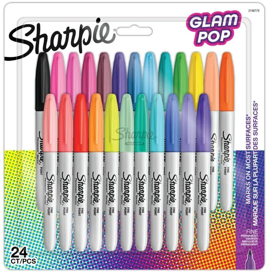 Sharpie 2198779 Marker 24 Stück(e) Feine Spitze Schwarz, Blau, Grün, Orange, Pink, Rot, Gelb