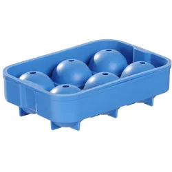 BarUp Eiswürfelform, kugelförmig, Blau, 180x125x(H)50mm